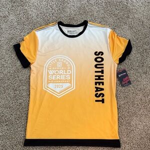 World Series 2025 Southeast Gradient Baseball Tee - Yellow/White